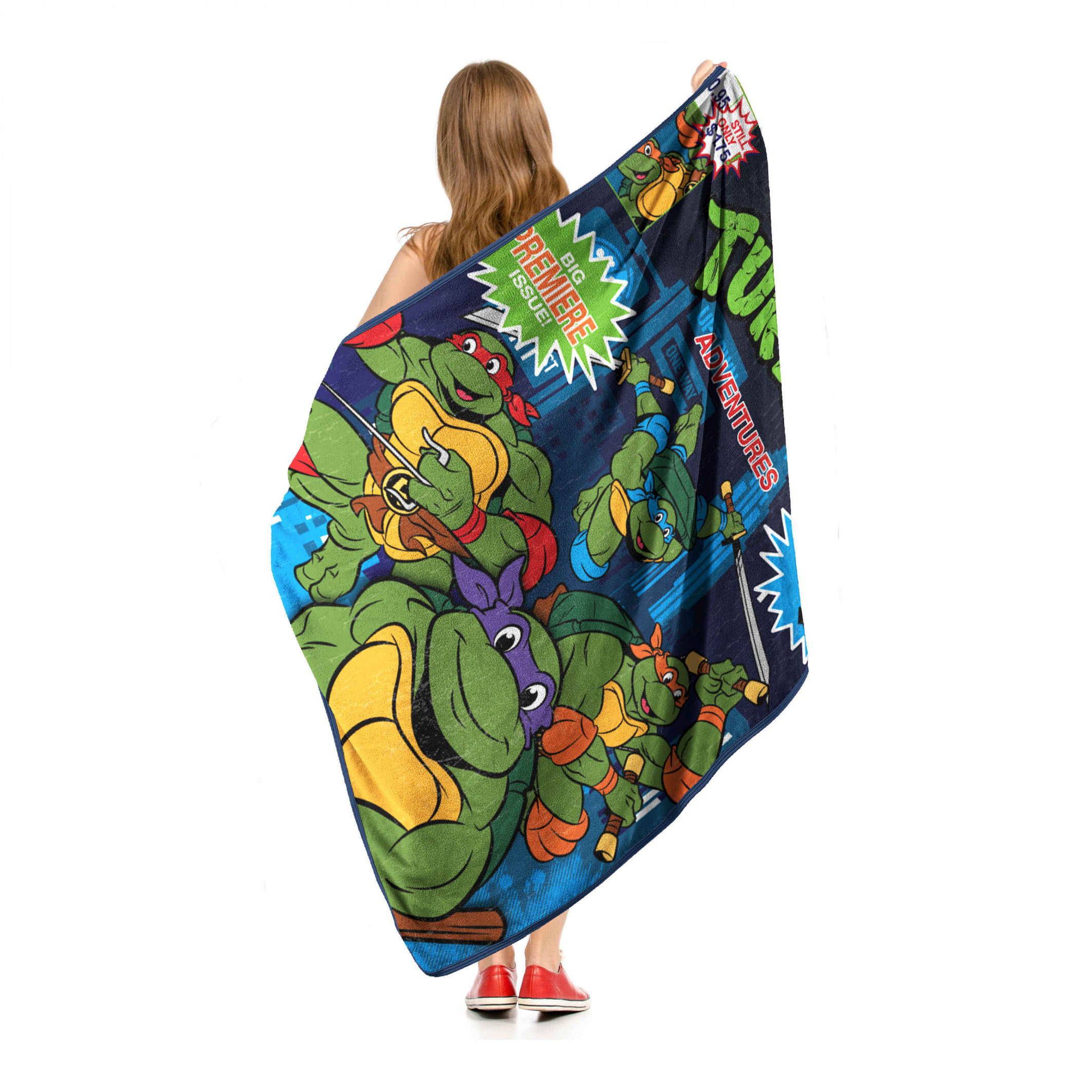 Teenage Mutant Ninja Turtles Micro Raschel Throw Blanket 46"x60"